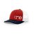 One, Red, White and Navy Trucker Hat by Richardson