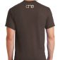 Mens Brown One Way Truth Life Christian Tee Shirt back.