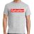 Men's Ash Grey short sleeve "Salvation" One Christian Tee Shirt in Red and White.