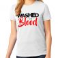 Ladies White short sleeve Washed in the Blood