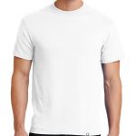 Men’s White short sleeve “One” Woven Label Christian Tee Shirt in White.