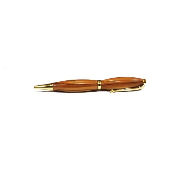 Gold Olive Wood Pen from Bethlehem - One Way Truth Life