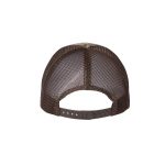 RealTree Max-1 and Brown “One” Trucker Hat with Brown logo, snapback, rear of cap.
