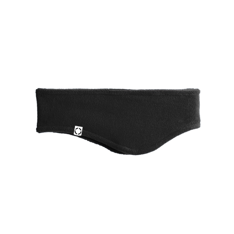 Headband – Woven Label – Black – Side