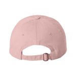 Pink Dad Cap with White One Logo, backside of the hat.