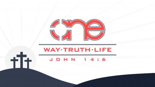 One Way Truth Life background image in white.