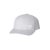 Solid White "One" Trucker Hat with White logo, Yupoong Classics snapback.