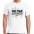 Men's white short sleeve "Do the Opposite" Christian tee shirt.