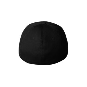 Black Flexfit Cap, back view.