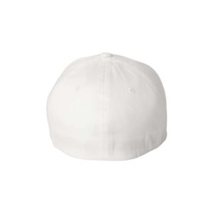 White Flexfit Cap, back view.
