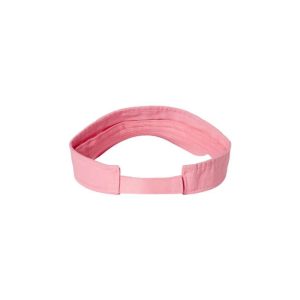 Pink "One" Visor with White logo, hook & loop closure, rear of visor.