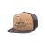 One Way Truth Life, Cork and Grey, 5 Panel Trucker Hat with Grey logo, snapback, flat bill side view.