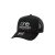 Black "One Way Truth Life" Trucker Hat with White logo, snapback, front side view.