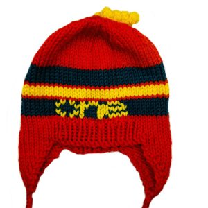 Pieces of Joy assorted knitted Himalayan style beanies for youth.