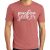 Mens blush frost short sleeve "Kingdom Seeker" Christian tee shirt, front view.