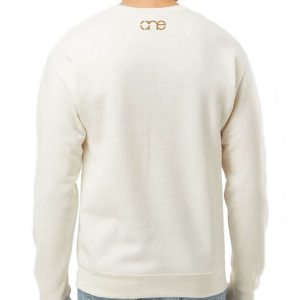 Men's, Sweet Cream OWTL John 14:6 Christian sweater, back.