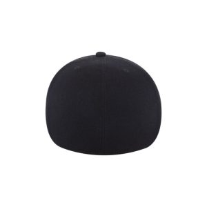 OWTL (One Way Truth Life) 6-Panel OTTO Flex Hat in Black, Flat Bill, back view.