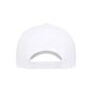 White, adjustable Flexfit NU Snapback Cap with White OWTL (One Way Truth Life) logo, OSFM, back view.
