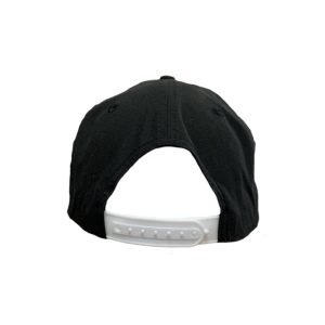 Black, 5-Panel Golf Cap with White rope featuring the "One Way Truth Life" logo in White, semi-curved bill with snap-back closure, back view.