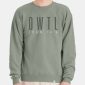 Men's, Dark Sage OWTL John 14:6 Christian sweater, front.
